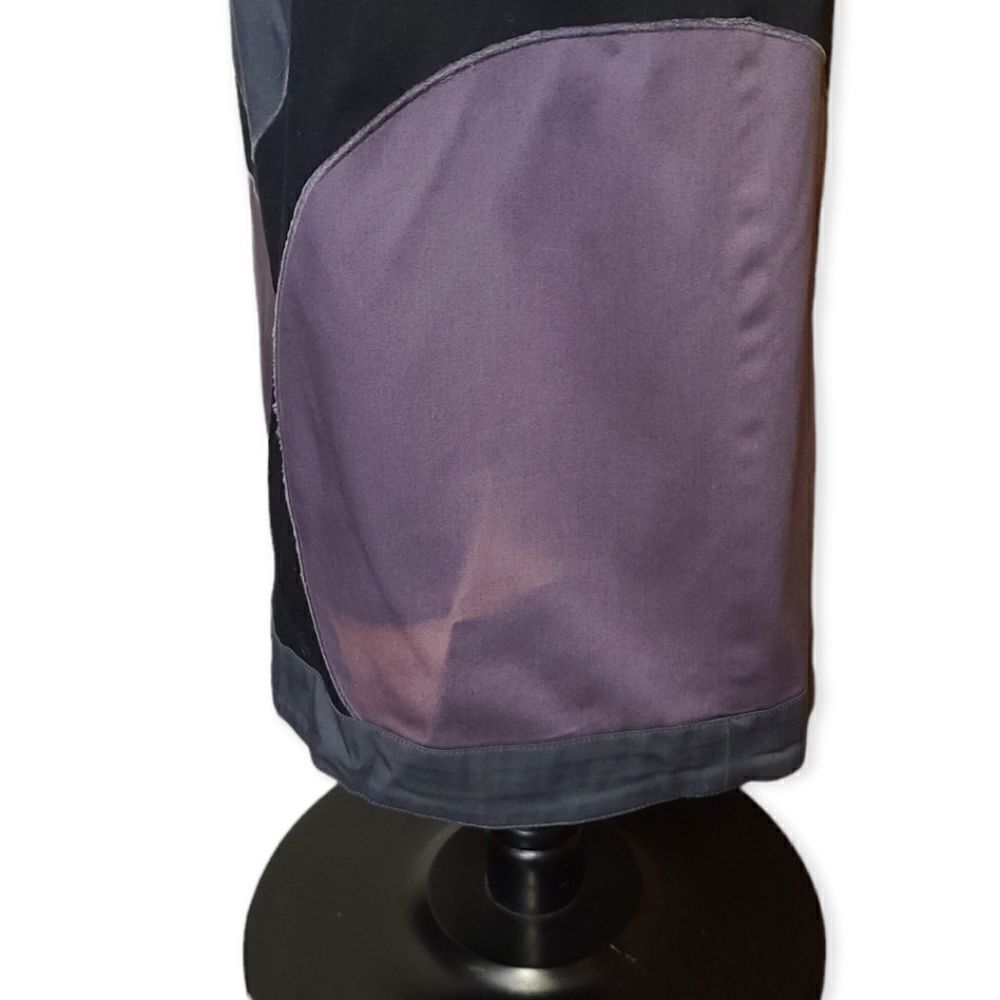 Boden Black Modern Dress Gray Purple  Circles Size 4 - Picture 8 of 8